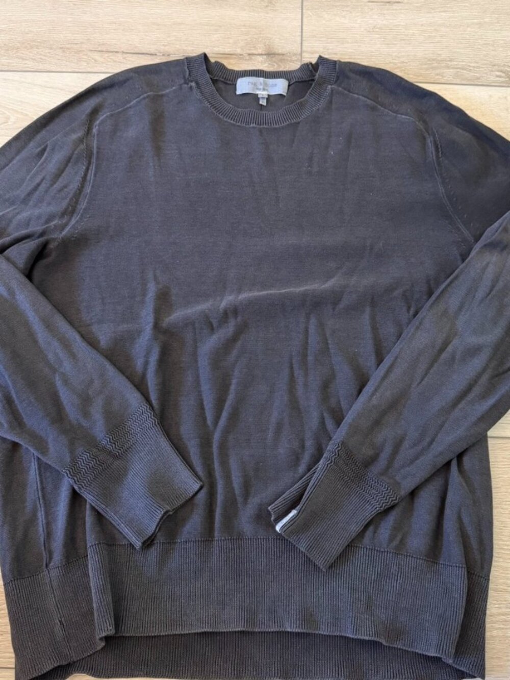 Men's Rag & Bone Black Long Sleeve Cotton